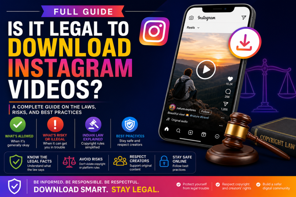 legal to download Instagram videos