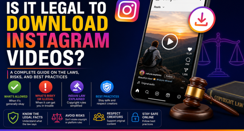 legal to download Instagram videos