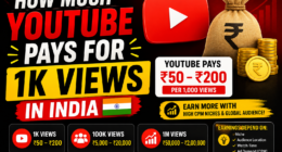 How Much YouTube Pays for 1K Views in India (2026 Guide)