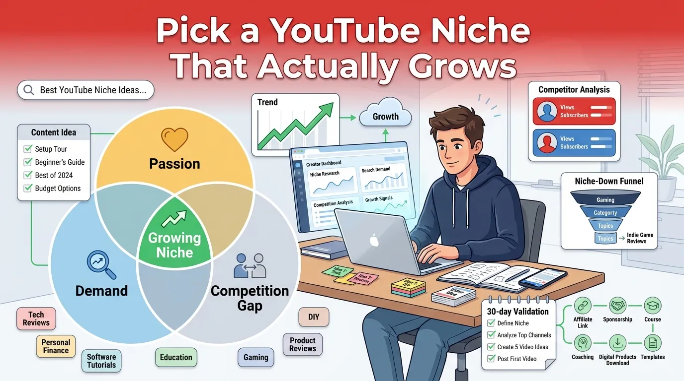 How To Pick A Youtube Niche That Actually Grows