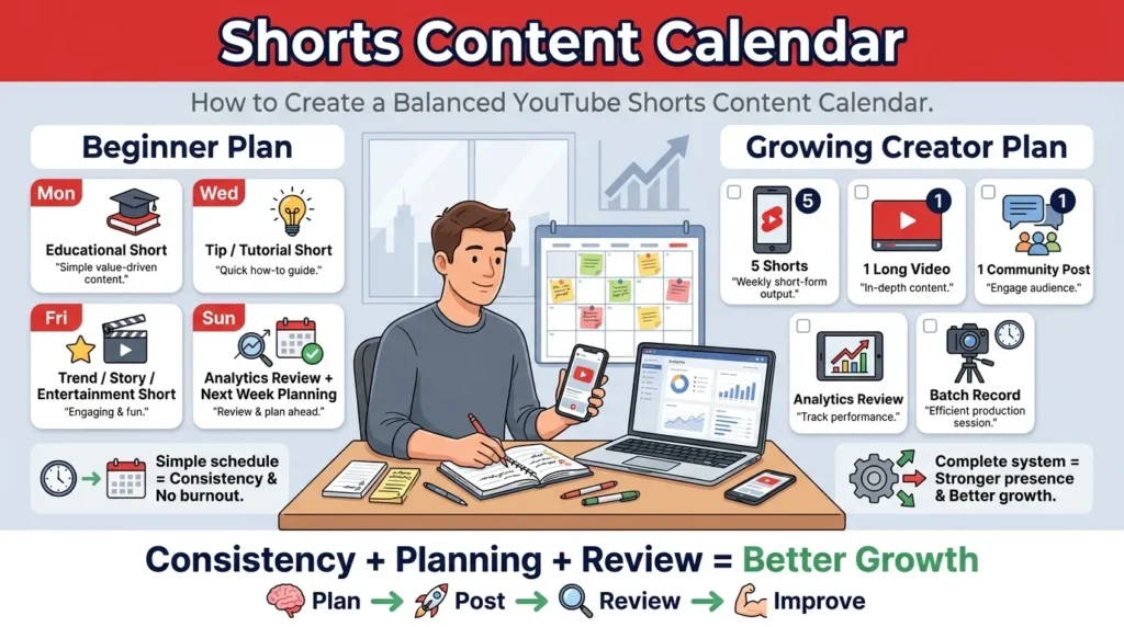 How to Create a Balanced YouTube Shorts Content Calendar