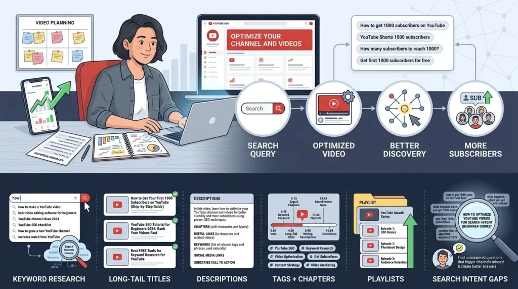 Optimize your channel and videos for YouTube SEO