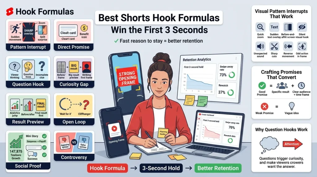 What Hook Formulas Work Best for YouTube Shorts