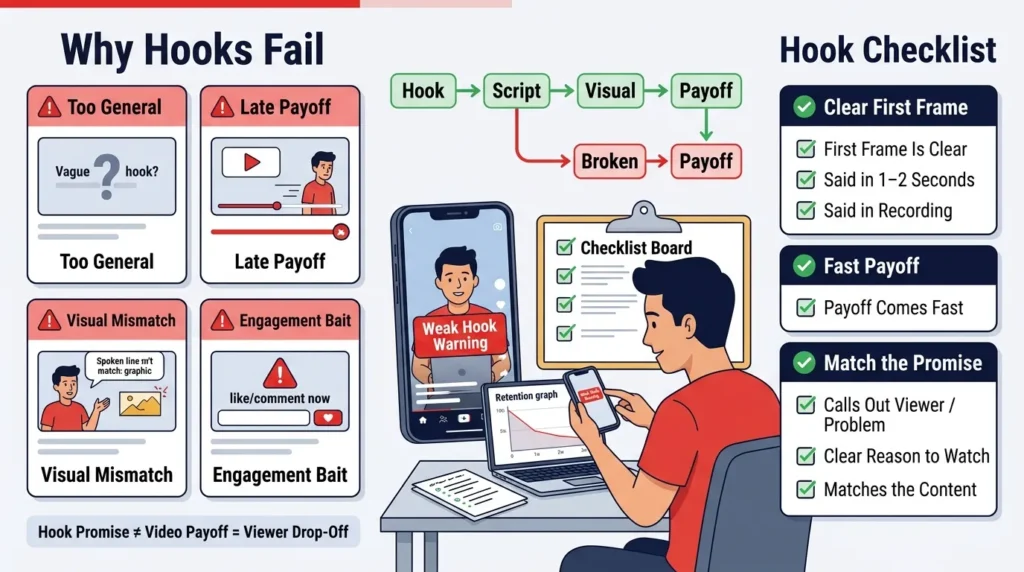 Why YouTube Shorts Hook Ideas Fail in Practice