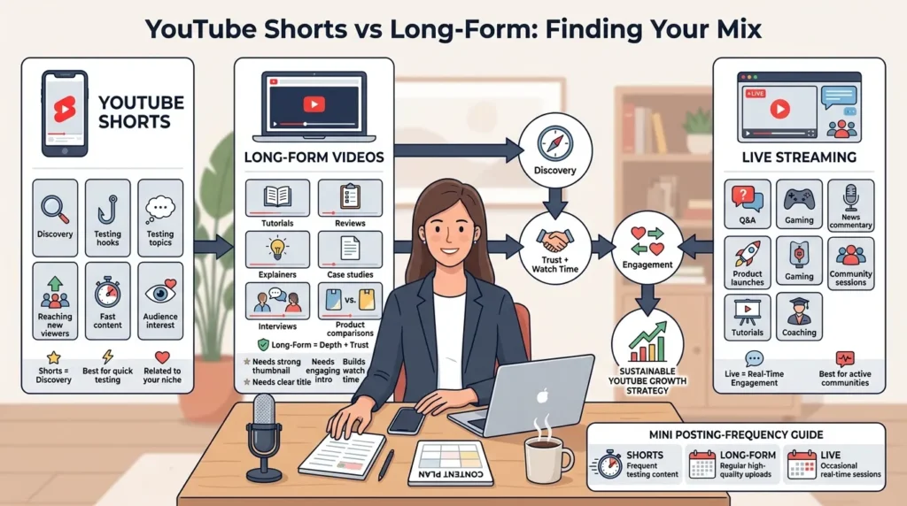 YouTube Shorts vs Long-Form Finding Your Mix